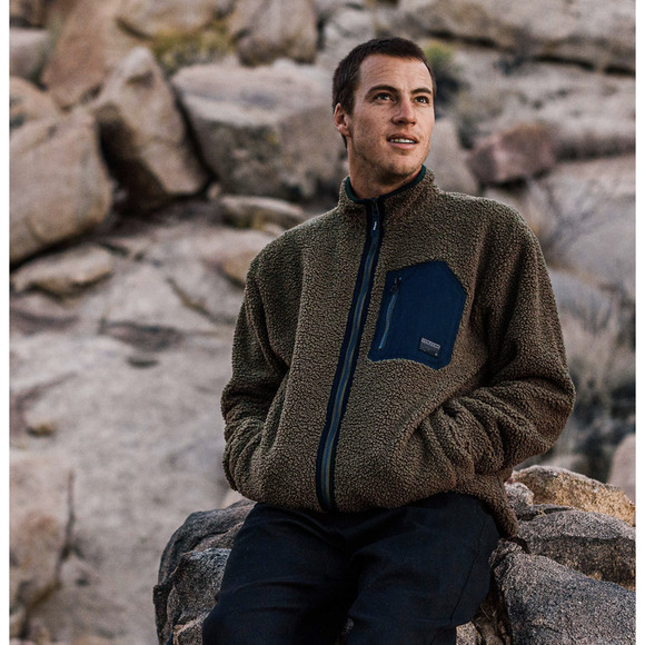 Volcom Olive and Black Puffer Jacket - Picture 4 of 4